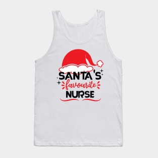 santa's favorite nurse Tank Top